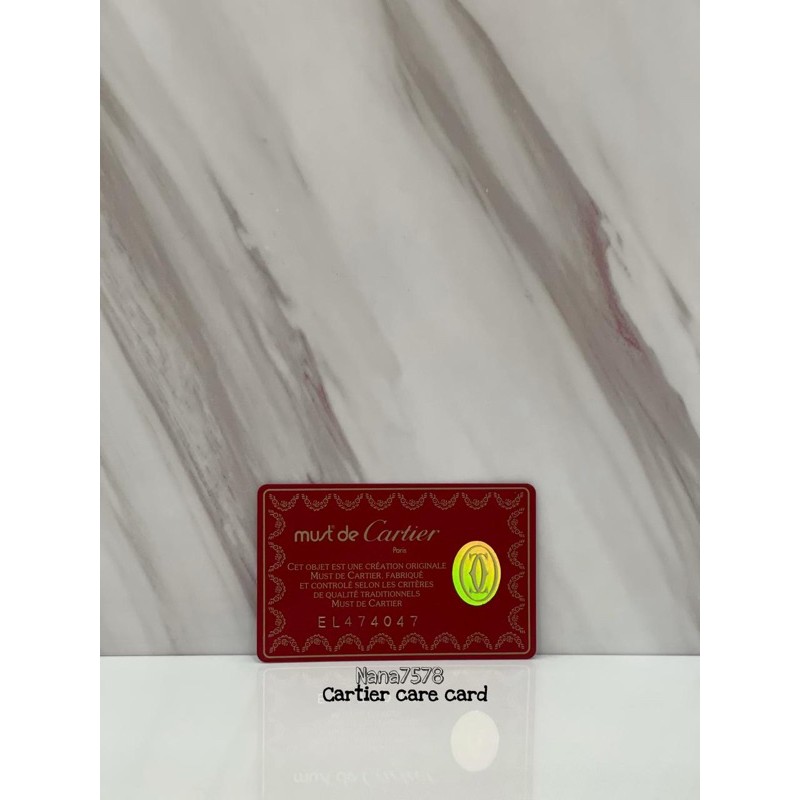 Cartier care card