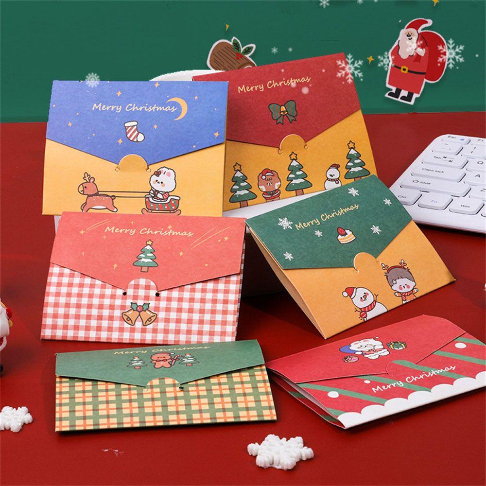 R-flower Christmas Card New Year's Day Universal Bisnis Ulang Tahun Diy Dilipat