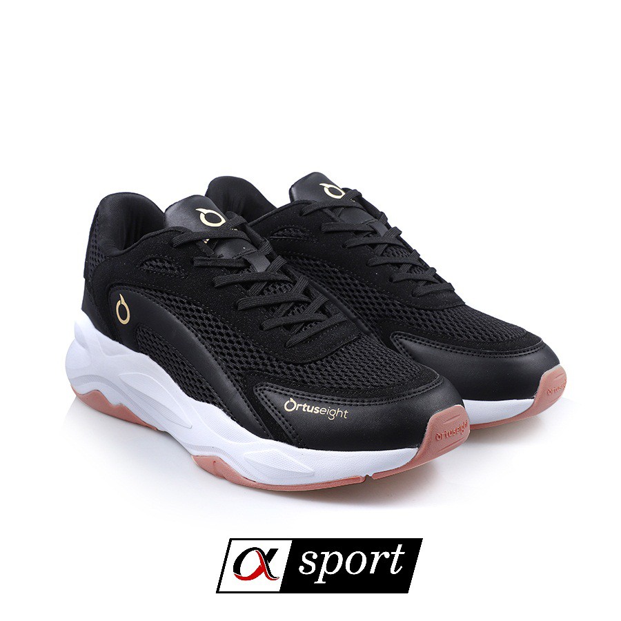 Sepatu Running/Sneaker Ortuseight ABYSSUS - Black/Gold [ORIGINAL]