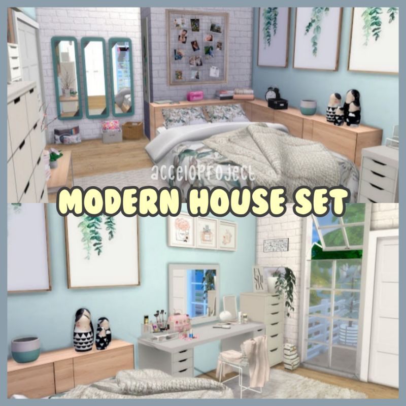 CC MOD Modern House Set Lengkap The Sims 4 | Pack 3 | Custom Content