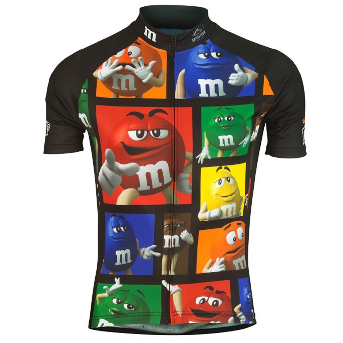 Baju Jersey Sepeda Cycling Wanita Premium Lucu Sesame Street dan M&amp;M