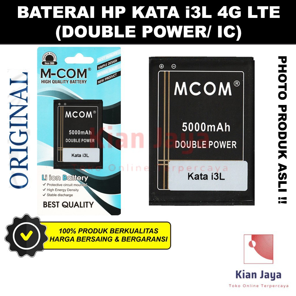 MCOM Baterai Hp KATA i3L 4G LTE Original Double Power Batre Batrai Battery Ori