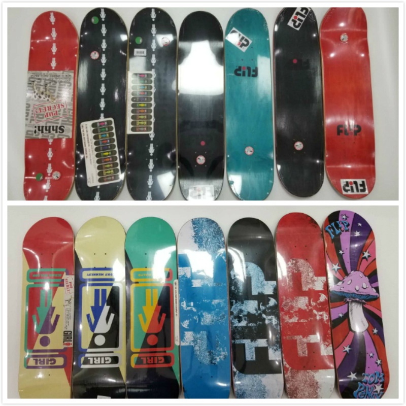 Gadis flip SKATEBOARD DECK 31 * 8laksel Double Goyang 27cm SKATEBOARD Maple Kanada Ditekan Dingin Celup Papan Soket Kaki Dalam