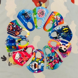  Masker  Scuba  Anak anak Tebal Motif full print  tahan debu 