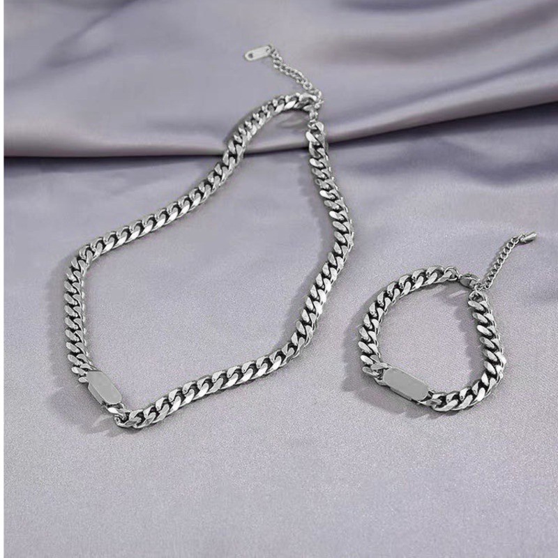 Gelang Bahan Titanium Steel Gaya Hip Hop