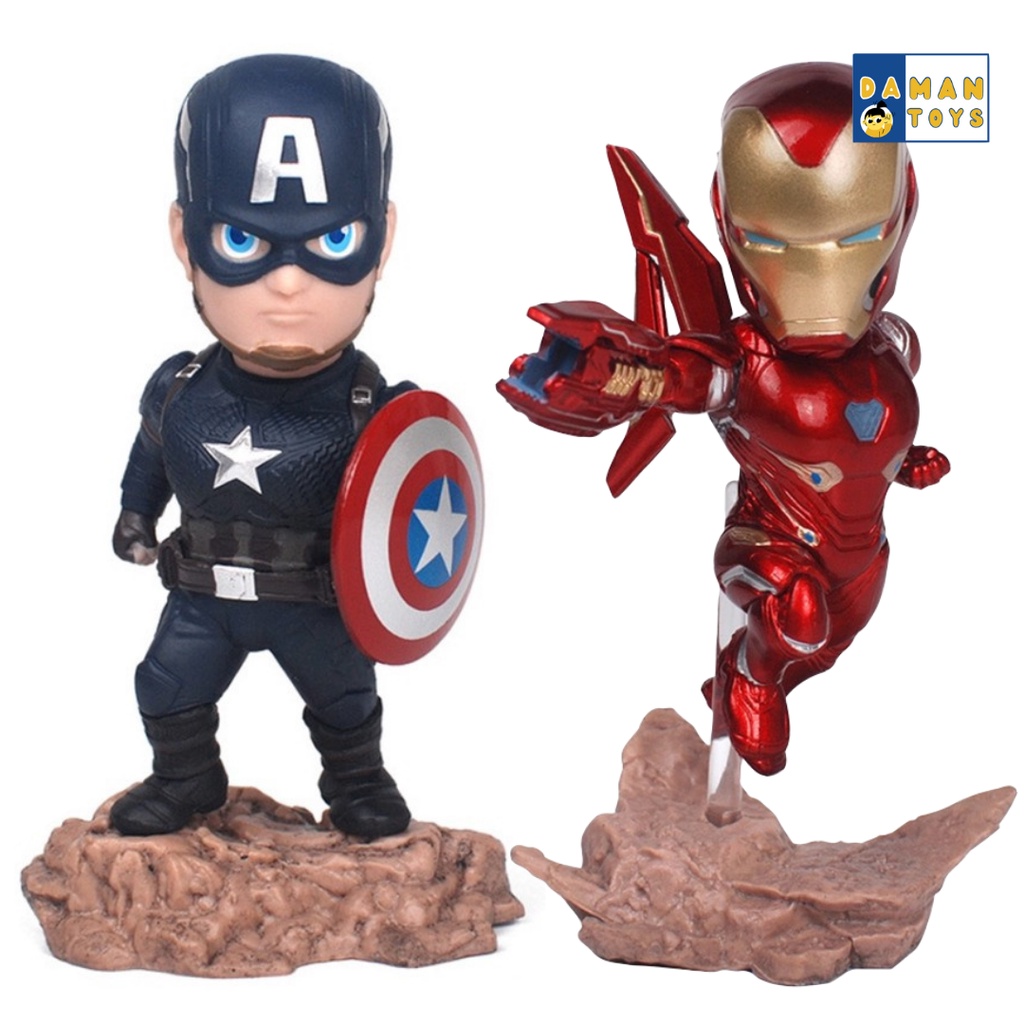 Avengers Endgame: Captain America Ironman Mea-011 Mini Egg Attack Figure