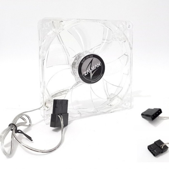 Fan Casing Zalman 12 cm Transparan Lampu