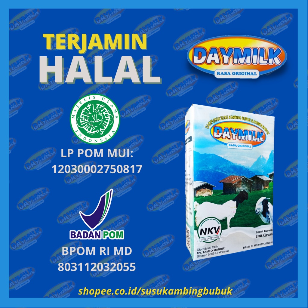 Susu Kambing Etawa Bubuk DAYMILK 200gr Halal Bpom