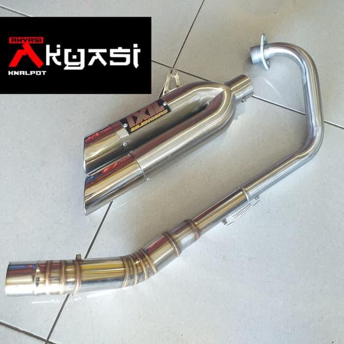 Knalpot IXIL Double Fullsystem CBR150 R15 GSXR150 Vixion Xabre MT15