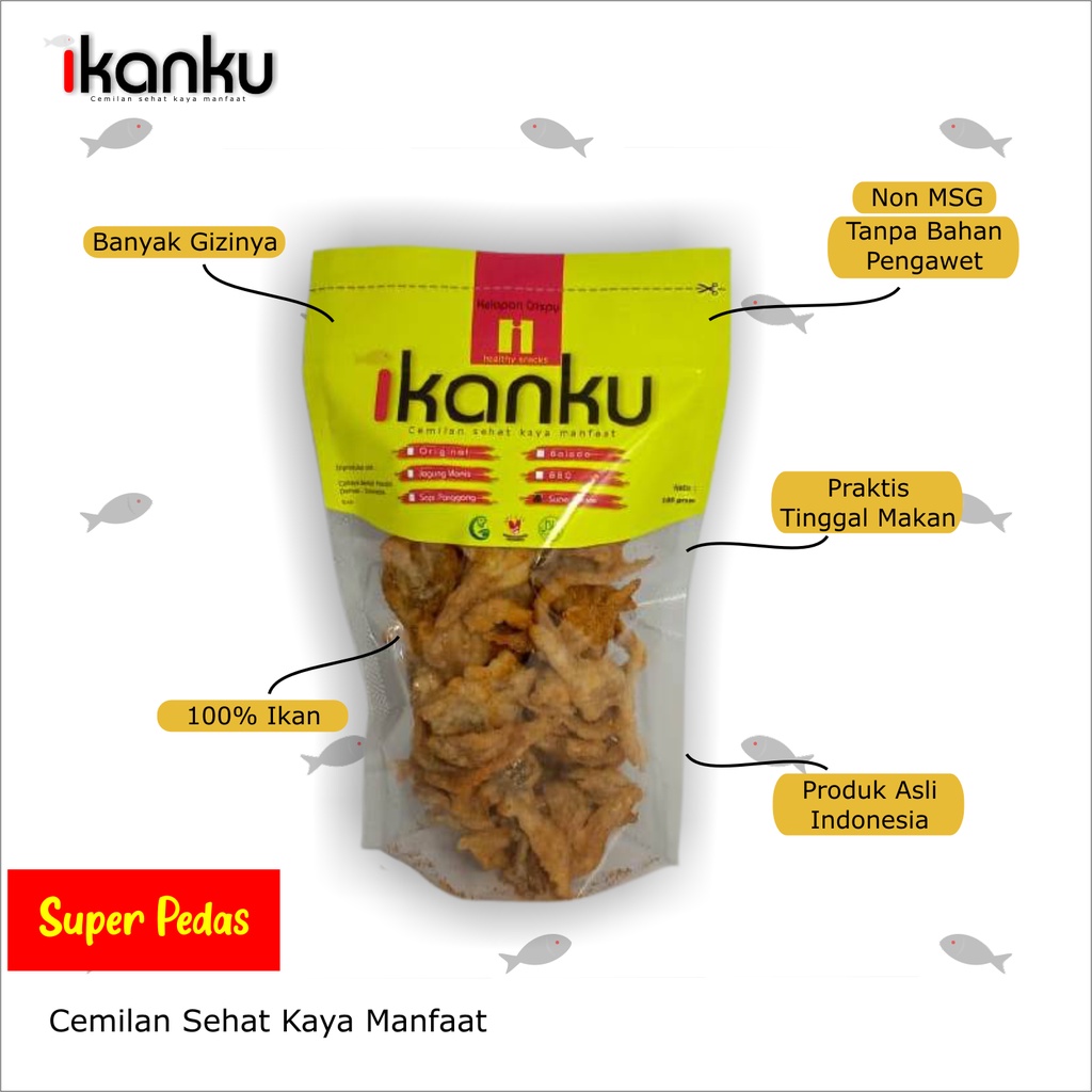 Jual Ikan Crispy Keripik Ikan Kelapan Crispy 100 Gram Ikan Crispy