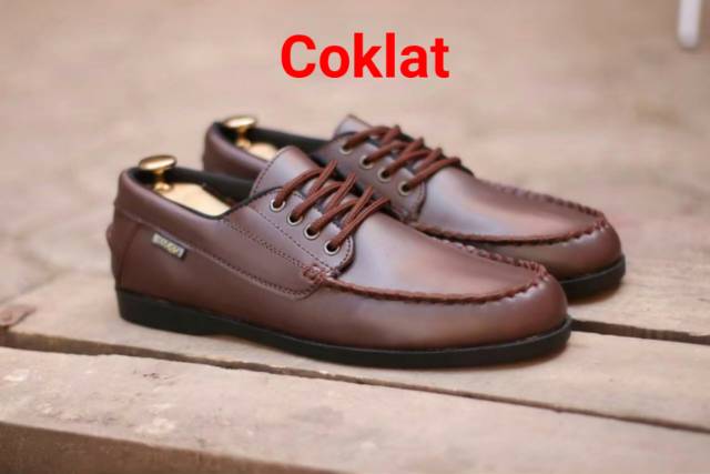 TERMURAH WLV X MONZA Sepatu Formal Kasual Pria Kerja Kuliah Trendy Pria Kulit Syntet Asli Murah