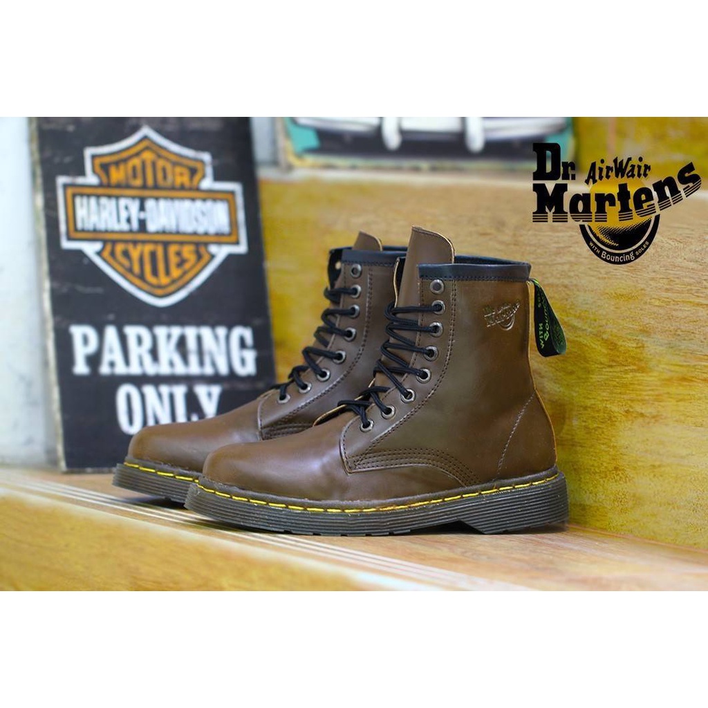 SEPATU DR MARTENS BOOTS HIGH BOOTS KERJA KASUAL PRIA KULIT