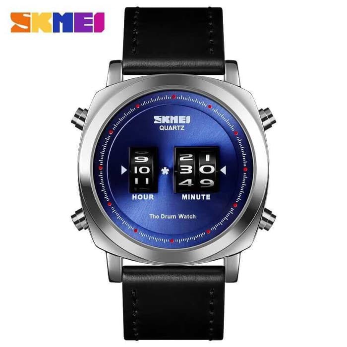 SKMEI Jam Tangan Analog Pria 1519 Silver Biru