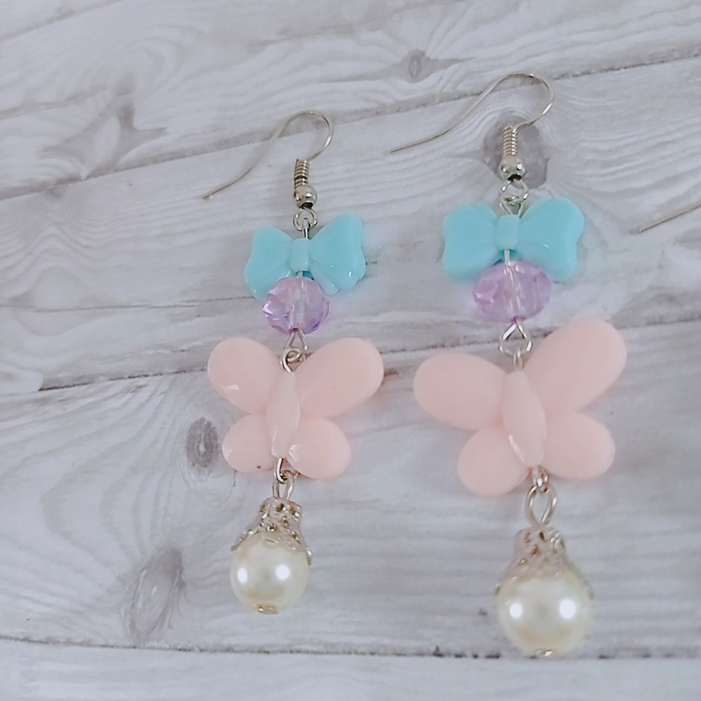 Anting Fashion Model PITA/Anting korea /Anting mutiara Warna pastel/Kerabu/Giwang Tokopelanginicer