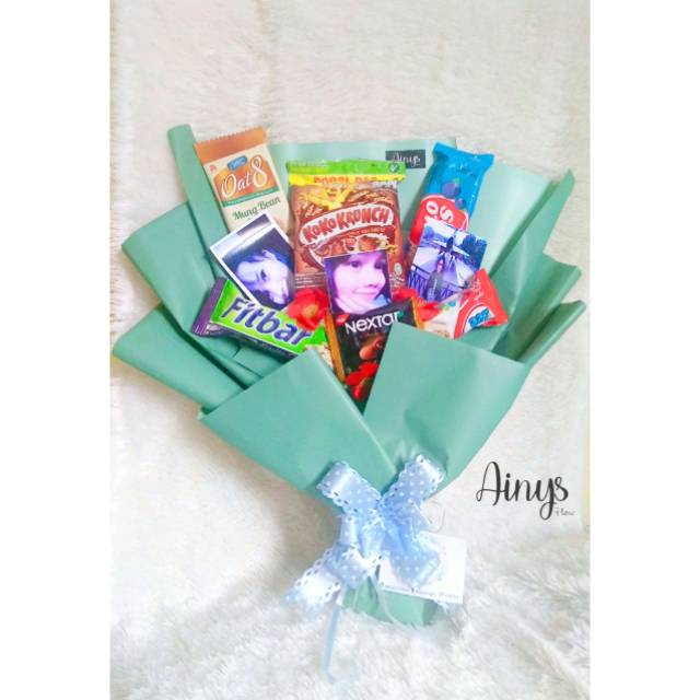 Buket Snack, Makanan dengan foto