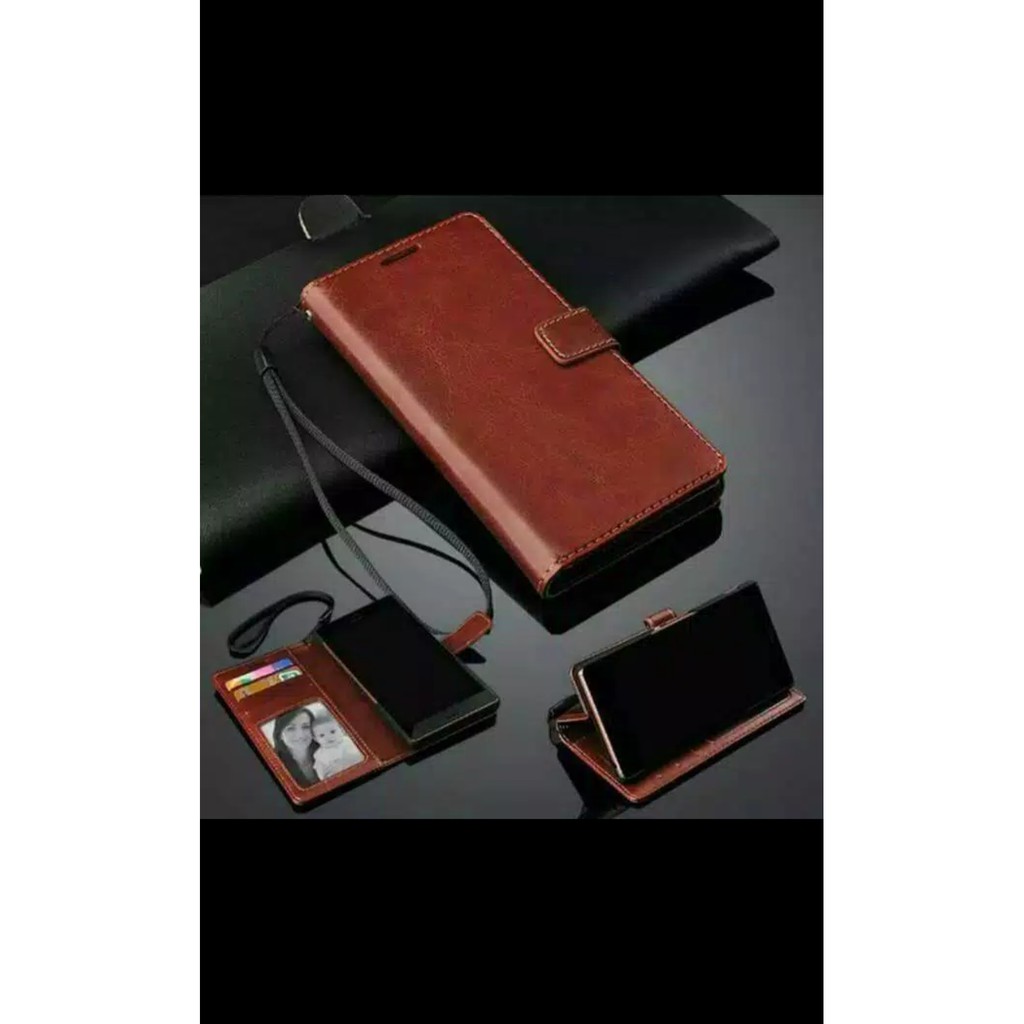 Samsung J4 / J4 Plus / J6 / J6 Plus Case Flip Cover Wallet Leather Case Dompet Kulit