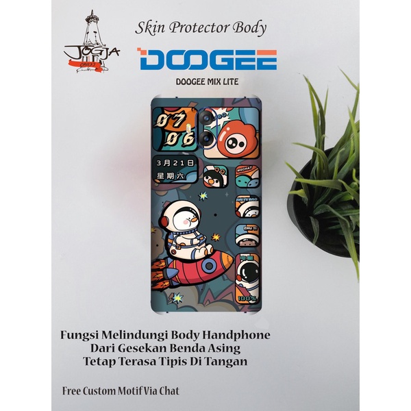 Dapat 2pcs Garskin HP Doogee MIX LITE Motif astro - Free custom Motif