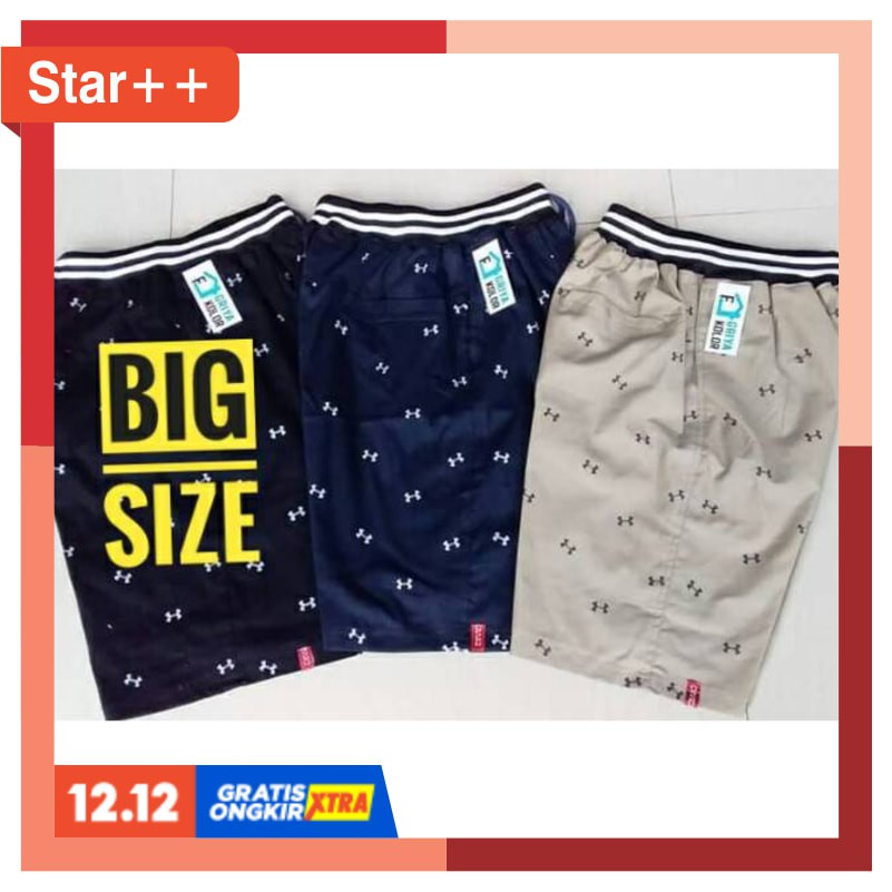 CELANA CHINO KEREN STYLE KEKINIAN MODERN CASUAL ORI / Celana pendek kolor pria XXXL BIG SIZE JUMBO