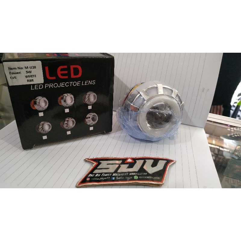 LAMPU PROJIE MINI BULAT BIASA FLASH R+B+R LED (M-U28) TERMURAH