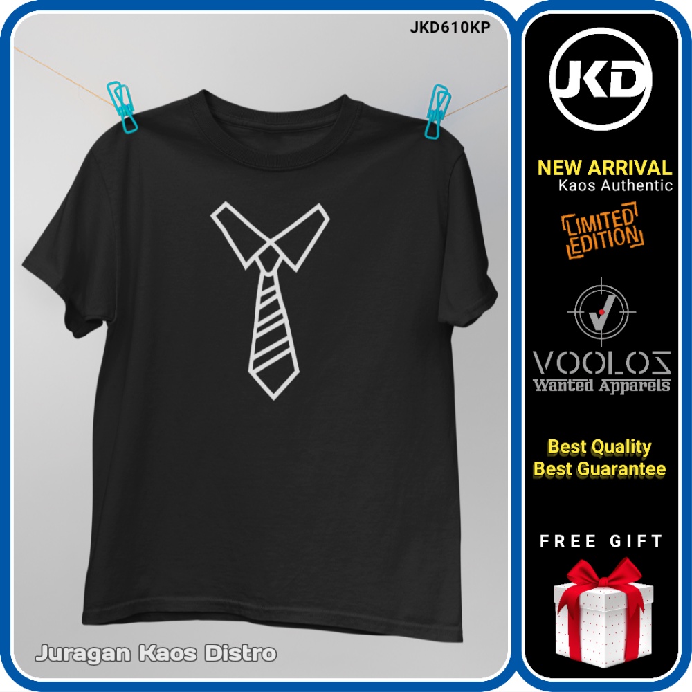 Kaos Distro Cowok Original Gambar Dasi Nyeleneh Baju Kaos T Shirt Pria Keren Oblong Unisex Santai XL