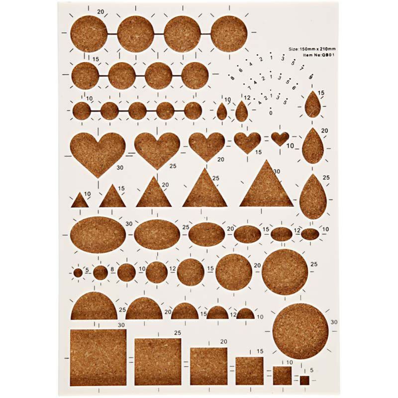 Quilling Template Board 21cm x 15cm / PENCETAK QUILLING ART