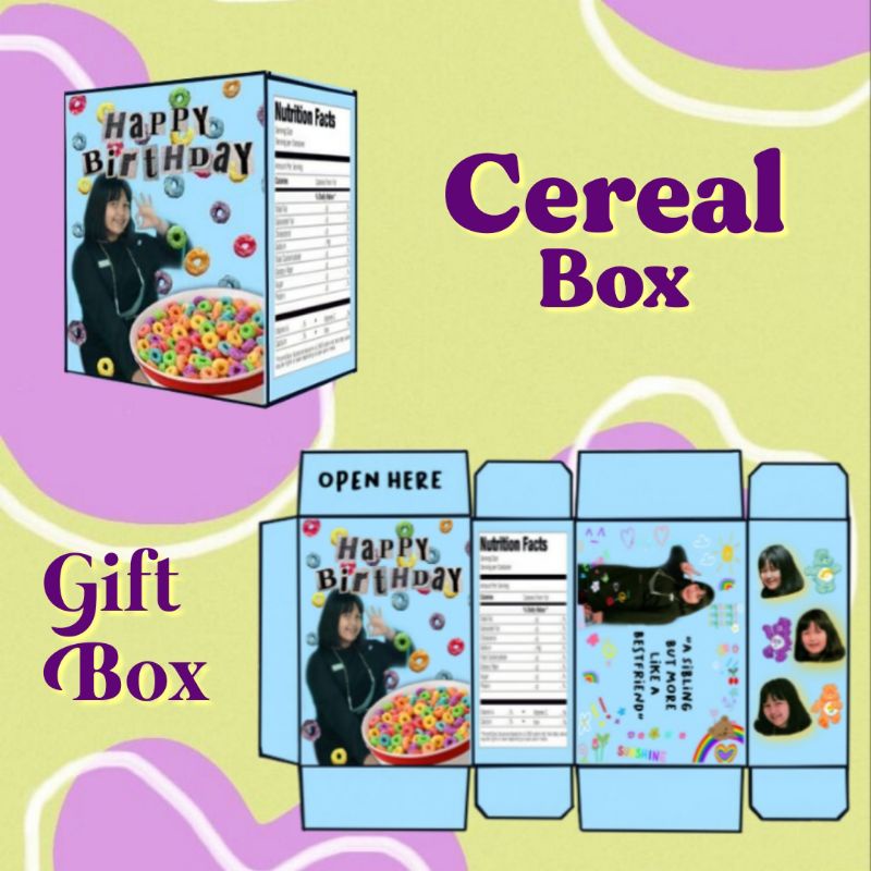 

Gift Kit Box Cereal Box Custom