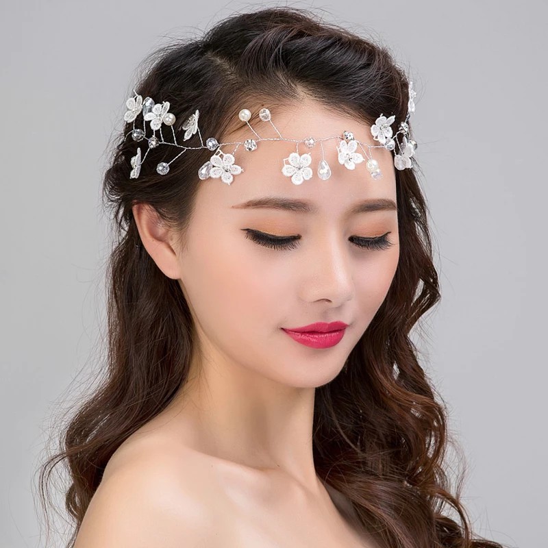 Hairpiece wedding aksesoris hiasan rambut  aksesoris 