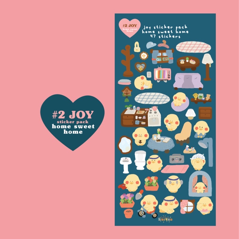 

JOY #2 home sweet home stickers (stiker edisi kedua JOY)