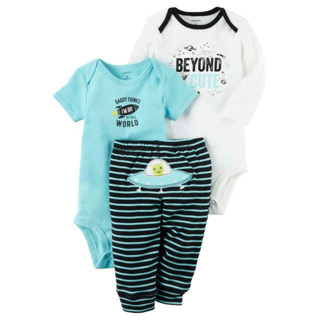 set jumper 3in1/set 3in1 baju bayi, baju jumper bayi