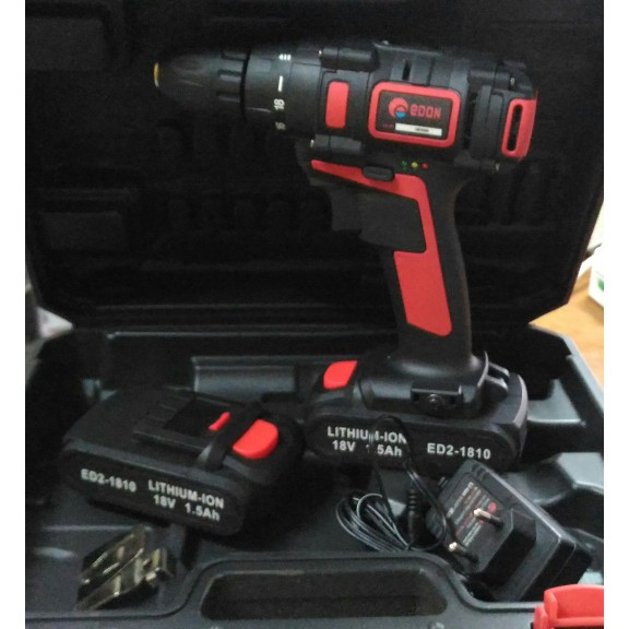 Mesin Bor Cordless 10mm 18V Edon ED2~1810