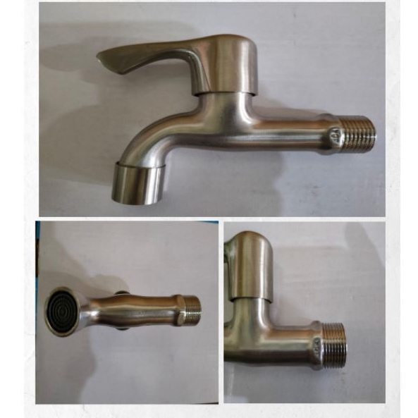 Kran Tembok Engkol Stainless