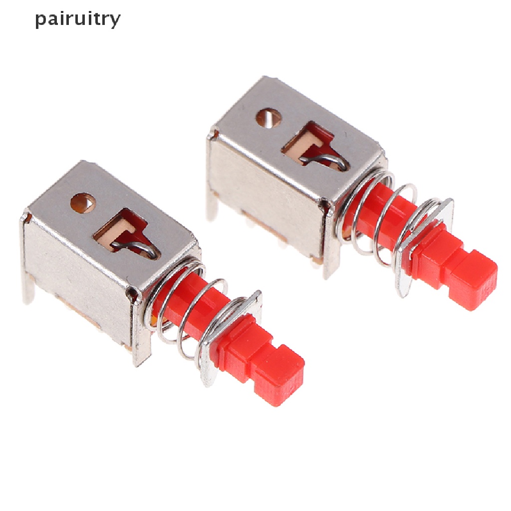 Prt 10Pcs Kunci Saklar power A03 PS-22F03 6pin self-locking Warna Merah PRT