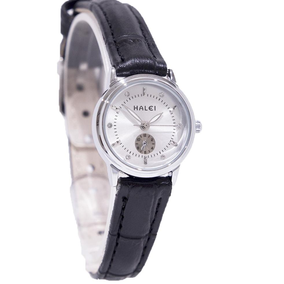 {TNM.20Au22ᴳ} Halei Jam Tangan Wanita Haleiwatch Original Tali Kulit 436 L Ukuran Kecil Tahan Air Be