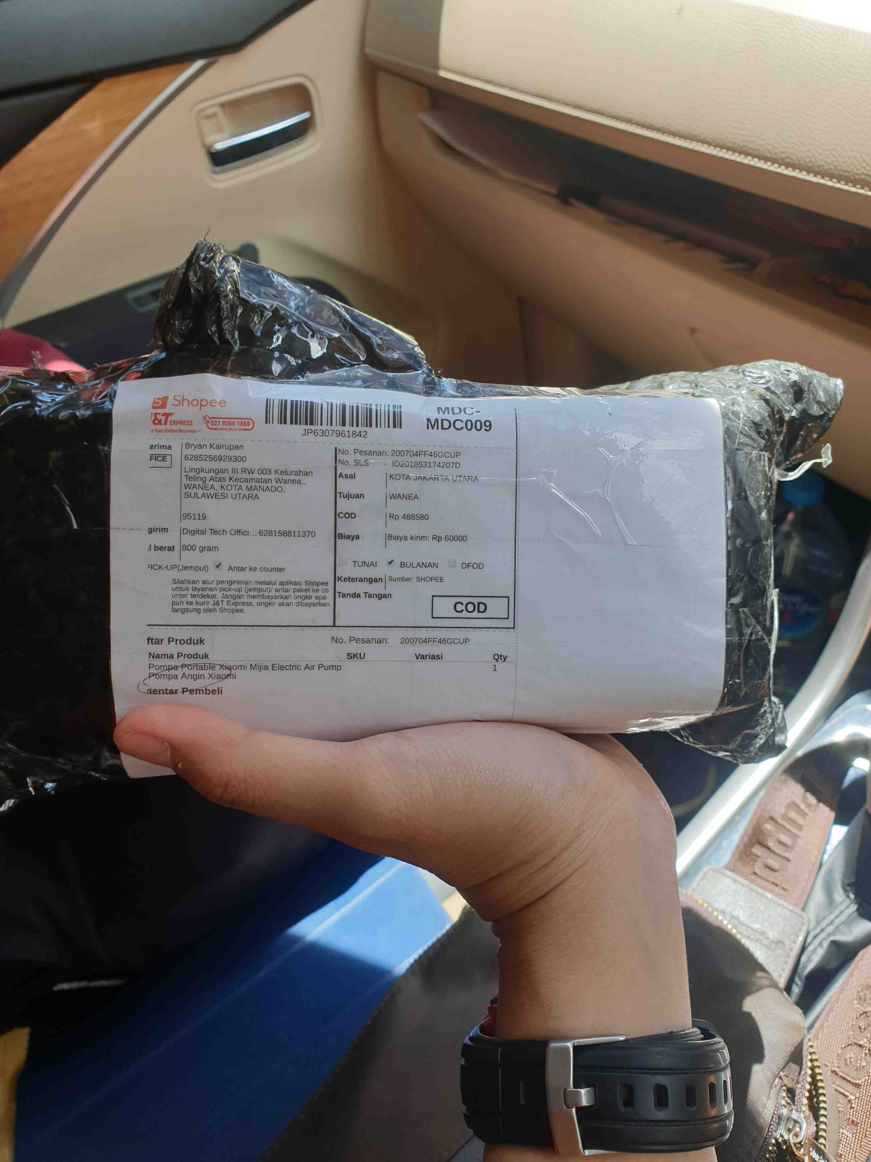 Pompa Portable Mijia Electric Air Pump Pompa Angin