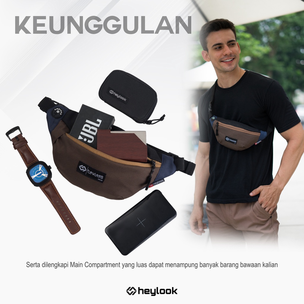 WAISTBAG/SLINGBAG ORIGINAL SURFING KEREN MURAH KEKINIAN ORIGINAL RUSSEL PROMO TAS SELEMPANG PRIA WANITA