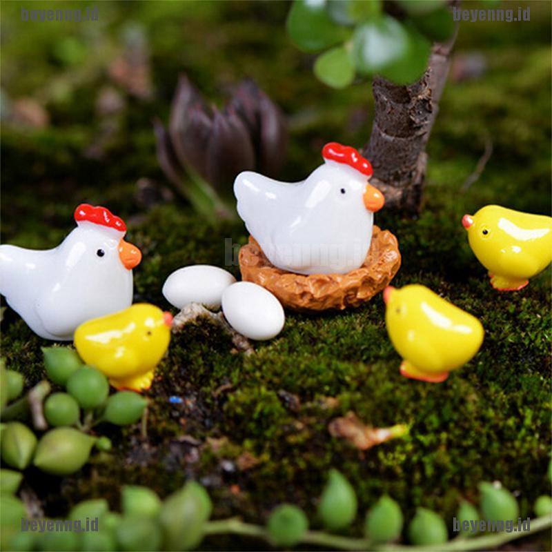 Bey Miniatur Ayam Bahan Resin Untuk Dekorasi Taman Minifairy Gardenrumah