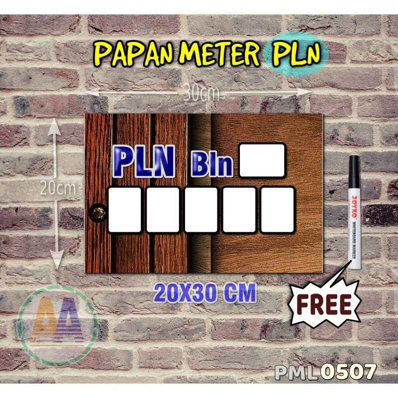 

Papan Meter Listrik PLN PAM motif Unik - Wooden 07 - Toko2A