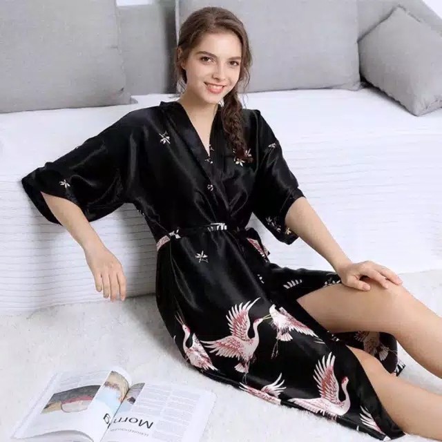 Baju Tidur - Kimono Baju Tidur Wanita Jumbo Alsize Lingerie
