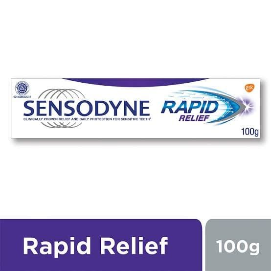 SENSODYNE RAPID RELIEF 100 GR~BERKUALITAS~