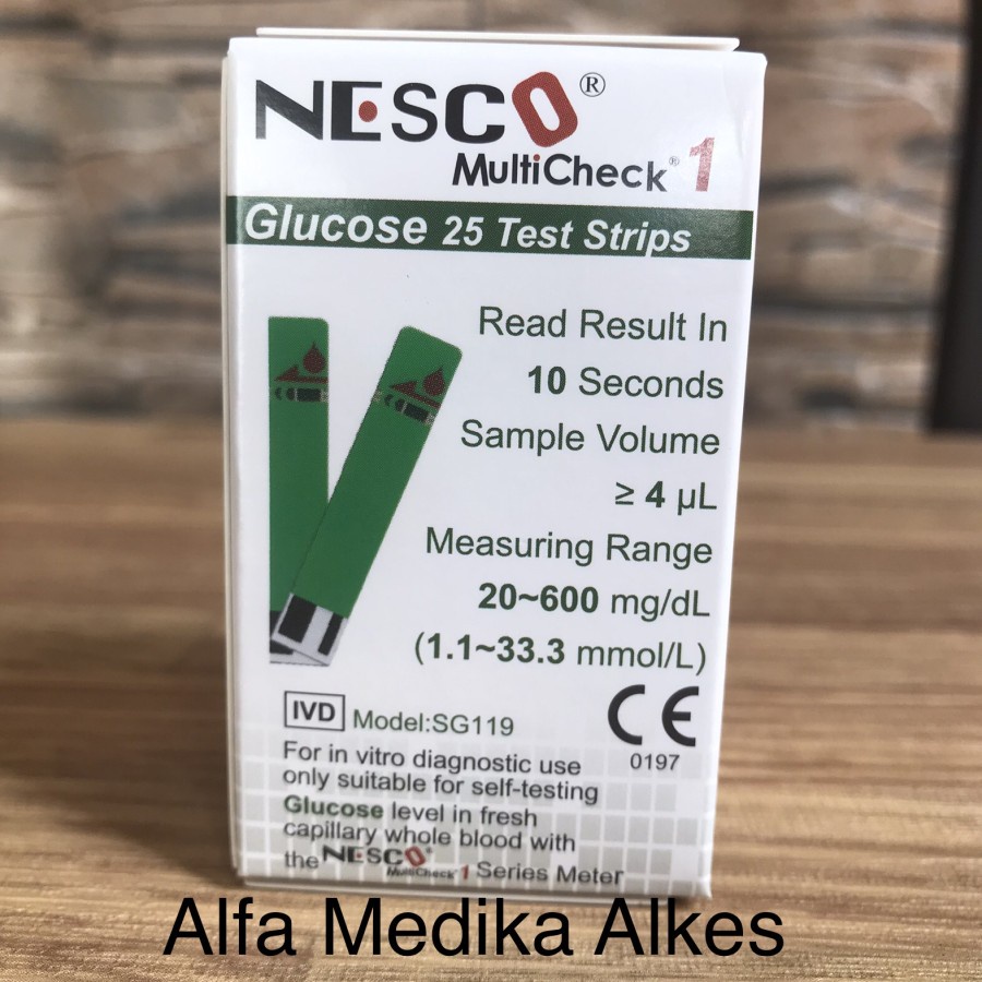 Strip gula darah Nesco / Nesco glucose strip