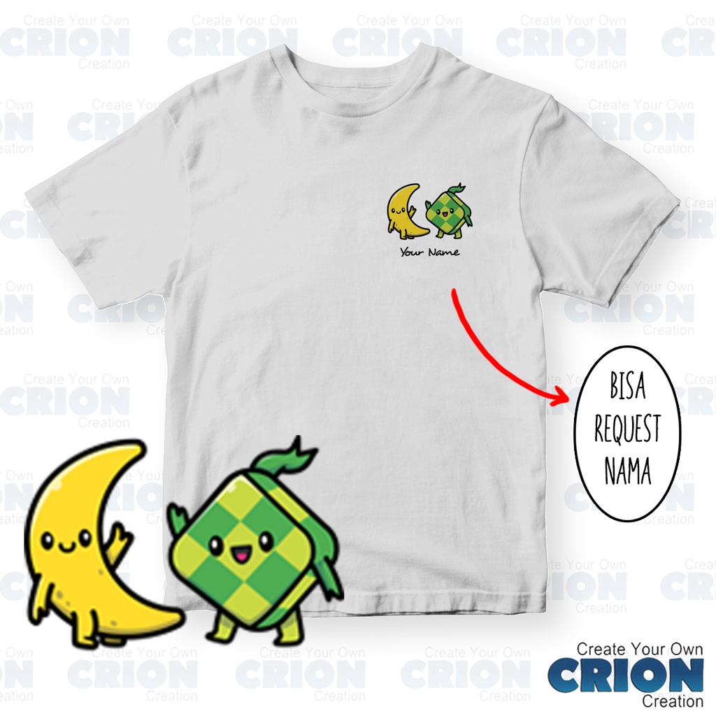 Kaos Edisi lebaran / Ramadhan - bisa custom nama - By Crion