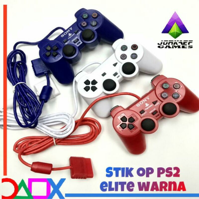 STIK OP PS2 ELITE WARNA (-MERAH - PUTIH - BIRU)