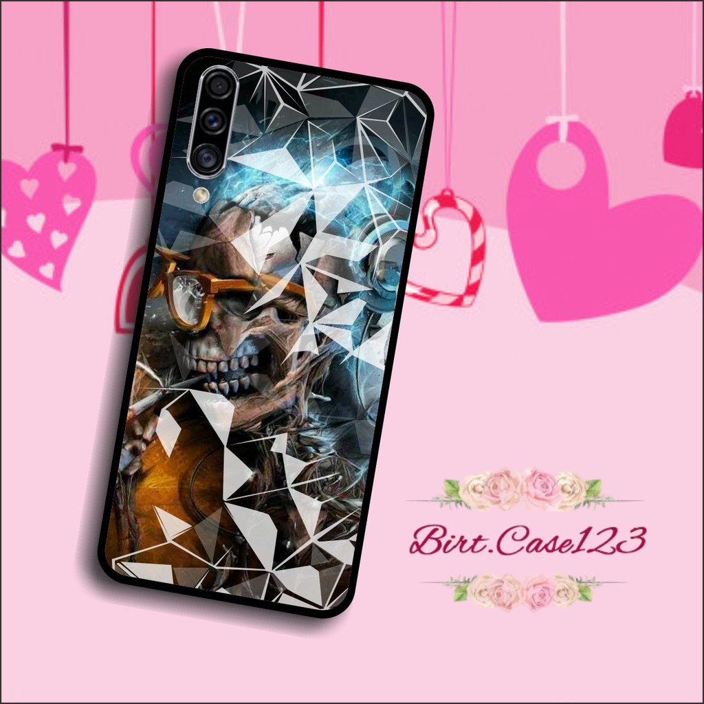 softcase diamond gambar SKULL Oppo A3s A1k A5 A9 2020 A7 F9 A5s A31 A52 A92 A37 A53 A83 F1s BC509