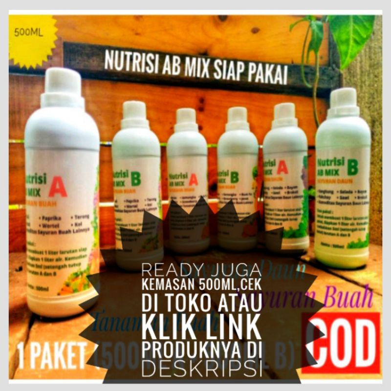 AB MIX SIAP PAKAI 250ML PUPUK AB MIX SAYURAN DAUN HIDROPONIK PRAKTIS