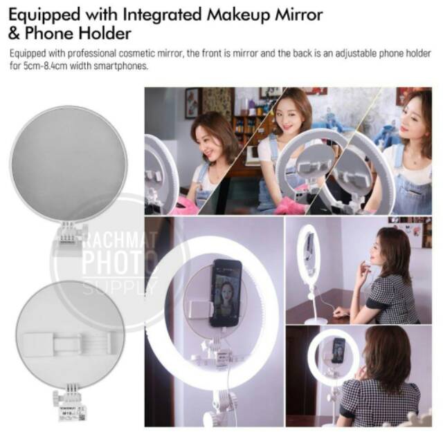 YONGNUO YN208 LED Ring Light Smartphone YN-208 Bicolor 3200-5500K