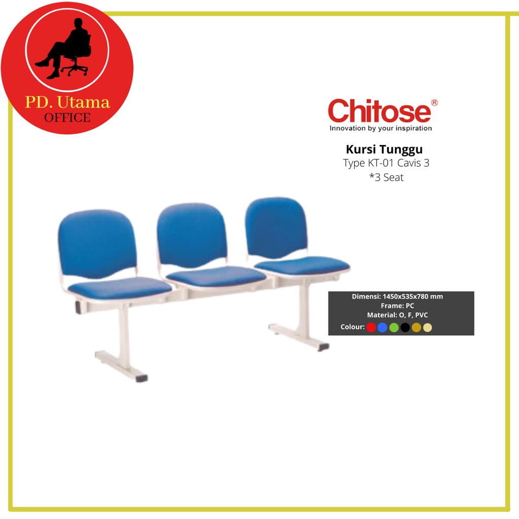 Kursi Tunggu Chitose KT-01 Cavis-03 Bangku