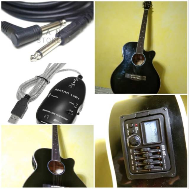 Gitar akustik elektrik legacy free alat rekam / acoustic elektric legacy second