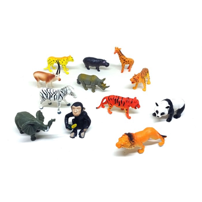 Hot sale Mainan Anak Binatang Karet Wild Animal hanyaq di shopee