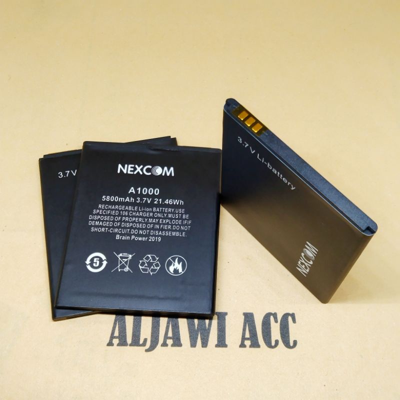 Baterai Batre Battery Nexcom A1000 S9 Konektor Pinggir Original Battery Hp