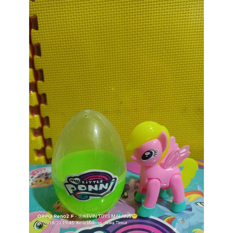 LL 1 SUPER EGG MY LITTLE PONNY / telur mainan isi kuda pony lucu